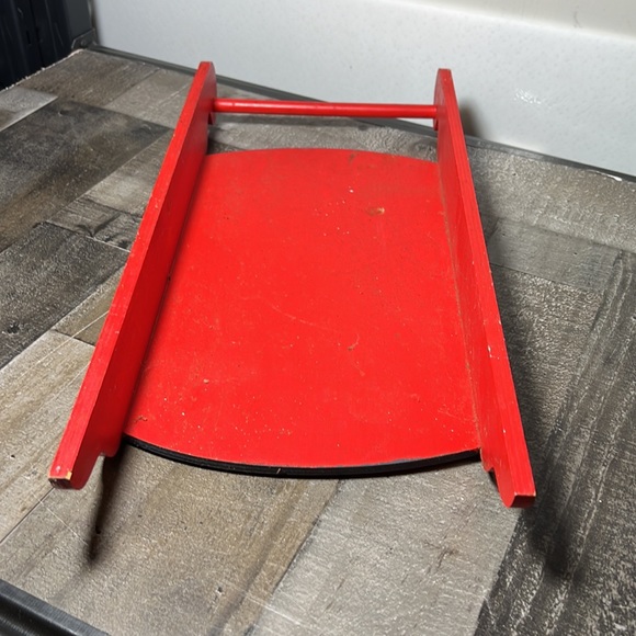 Vintage Hand Painted Christmas Carolers Decorative Sled - Picture 5 of 5